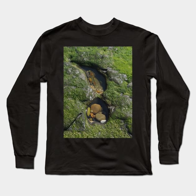 Two Rock Pools Long Sleeve T-Shirt by Julie Vaux